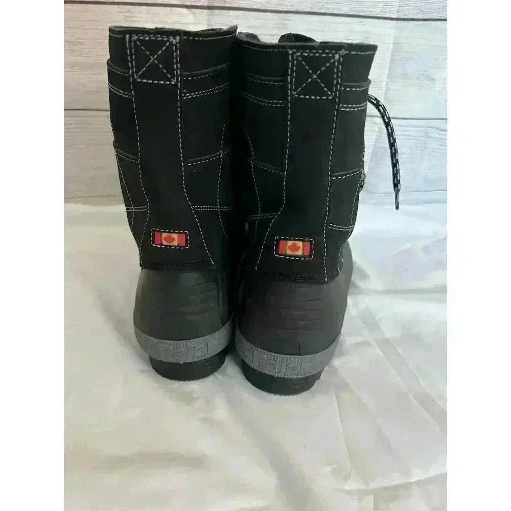 Pajar Men's Leroy Waterproof Black Snow Boots Size 9 Winter Casual